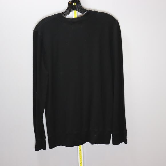 Monrow Classic Black Crewneck Sweatshirt – Size Small - Picture 2 of 4